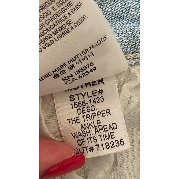 MOTHER The Tripper High-Rise Straight-Leg Jeans Sz 28 - Picture 11 of 11